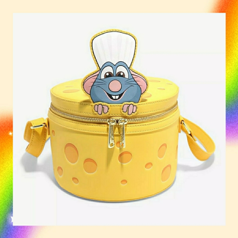 NWT Ratatolouille Remy Cheese Wheel, Strawberry Scented Loungefly